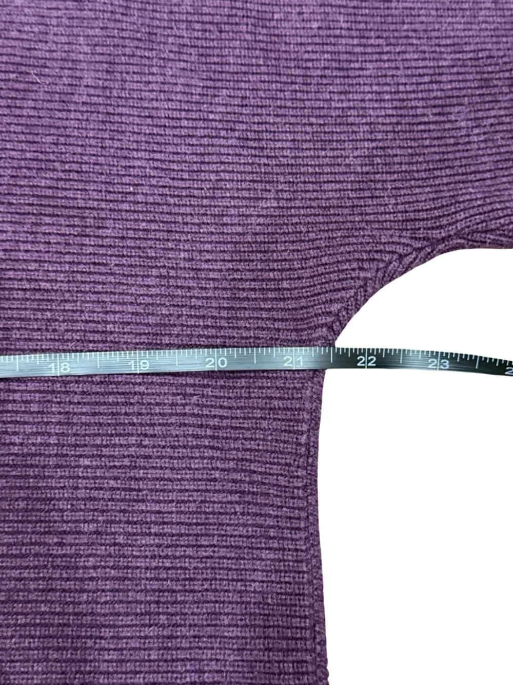 🌟 Lululemon Boxy Cotton-Blend Sweater Heathered Vintage Plum M/L - Picture 10 of 14
